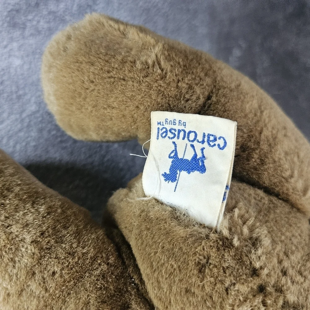 Vintage 1983 Carousel by Guy Jointed Brown Plush Teddy Bear,‎  16